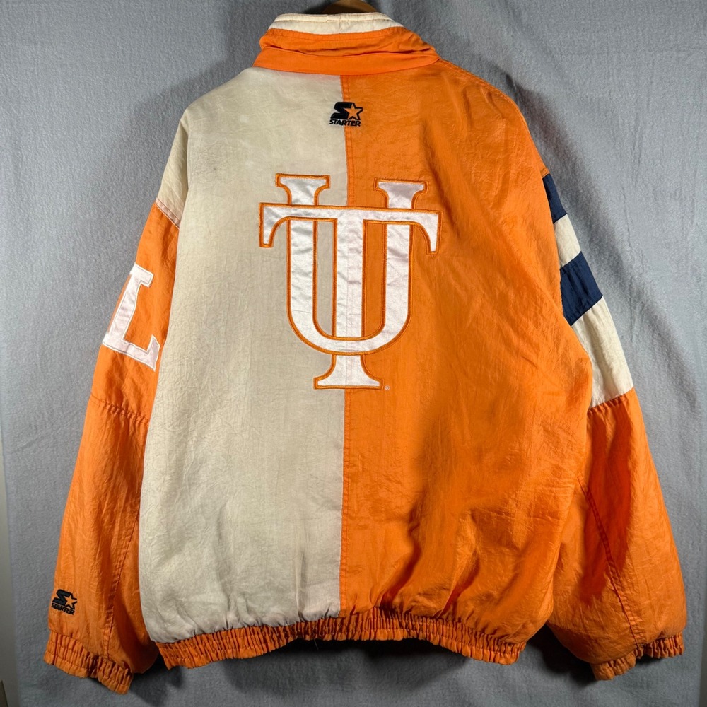 Grail Vintage Starter Tennessee Volunteers Jacket Mens Orange Two Tone XL